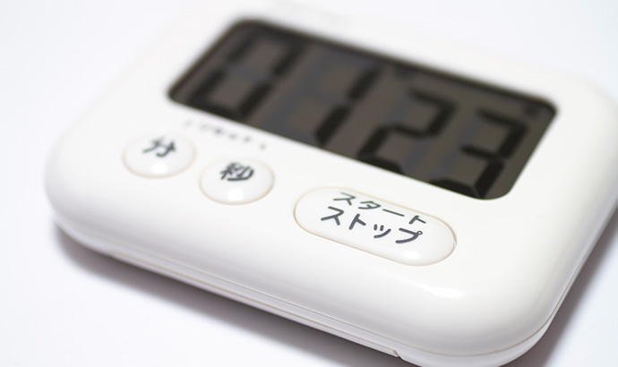 時間の目安と温度の確認方法