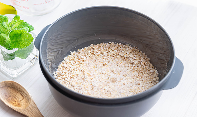 オートミールを米化するために必要なお水の量