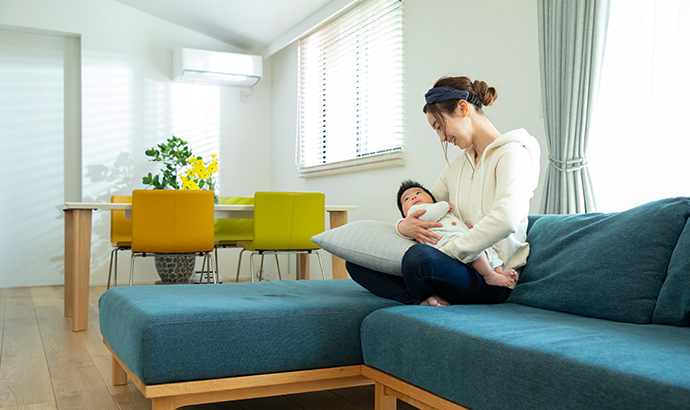 赤ちゃんの寝汗対策